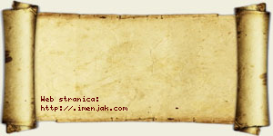 Jefimija Brzaković vizit kartica